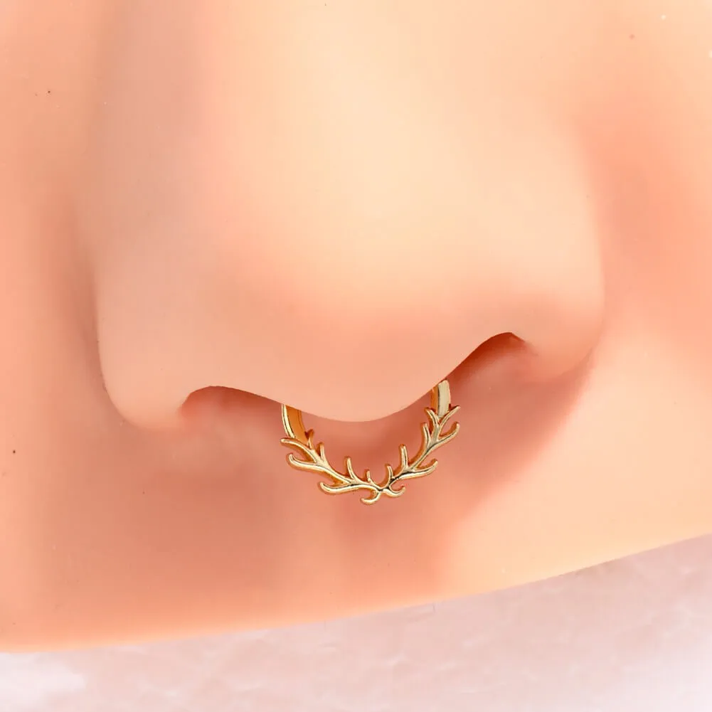 16G Sunny Forest Septum Hoop Ring Daith Earring