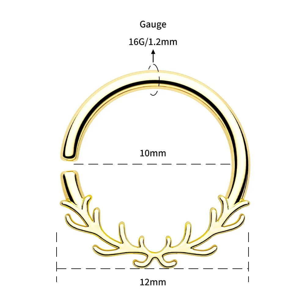 16G Sunny Forest Septum Hoop Ring Daith Earring