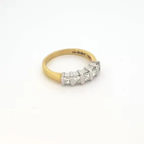 18ct Yellow and White Gold and Diamond Ring - 101968