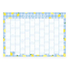 2025 Wall Planner - Picnic Lemons