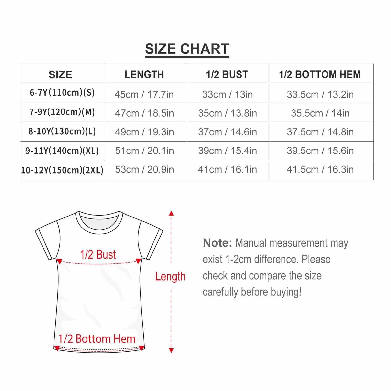 #6-12Y Custom Face Athlete Cute Kid's T-shirt For Boy Girl