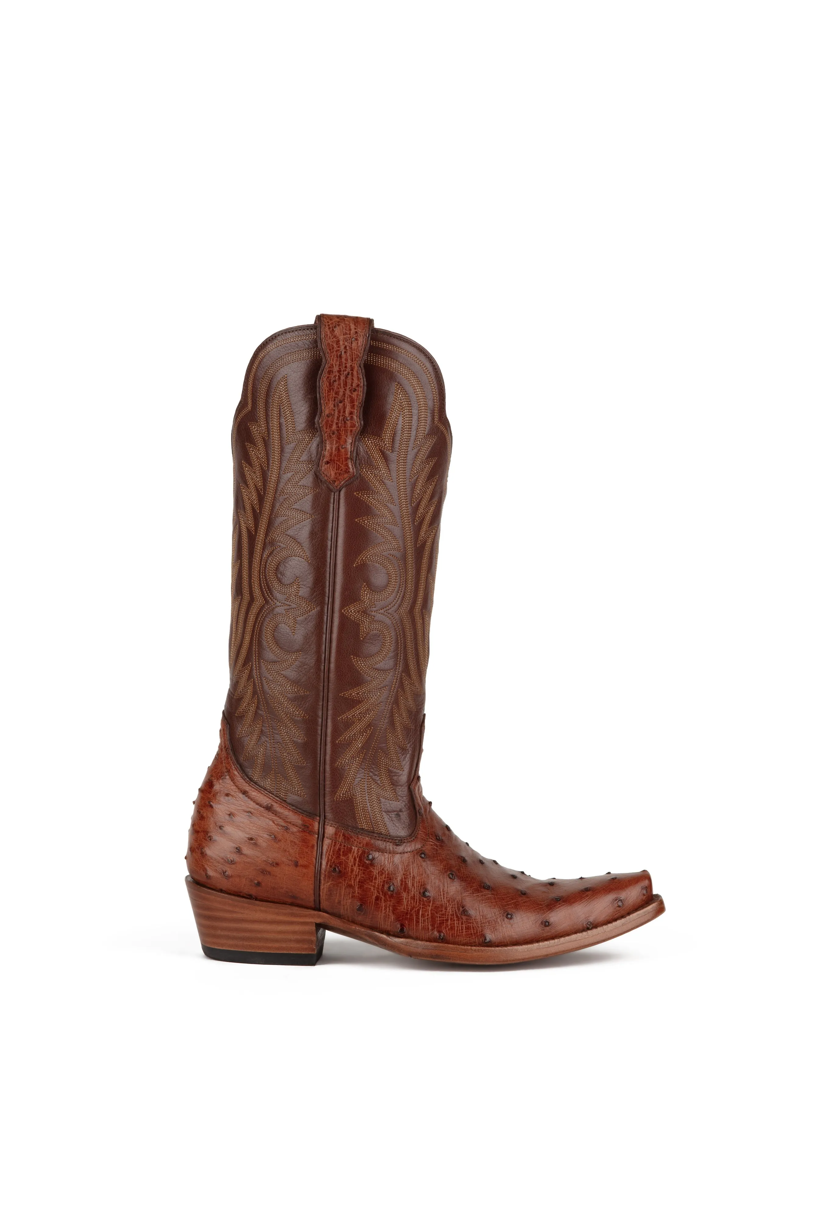 Allens Brand - Chloe Full Quill Ostrich - Brandy