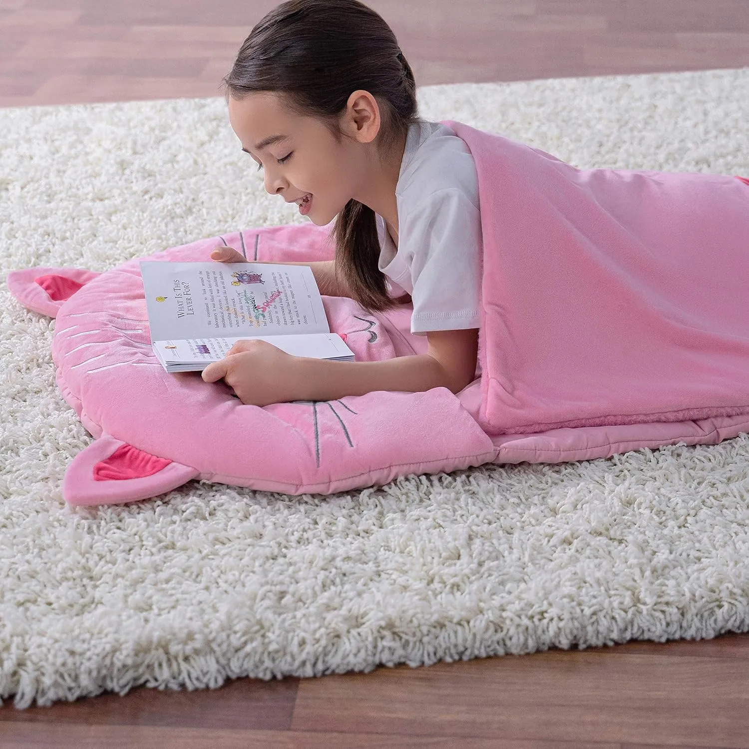 Amazon Basics Kids Ultra-Soft Light-Weight Indoor Slumber Party Sleeping Bag