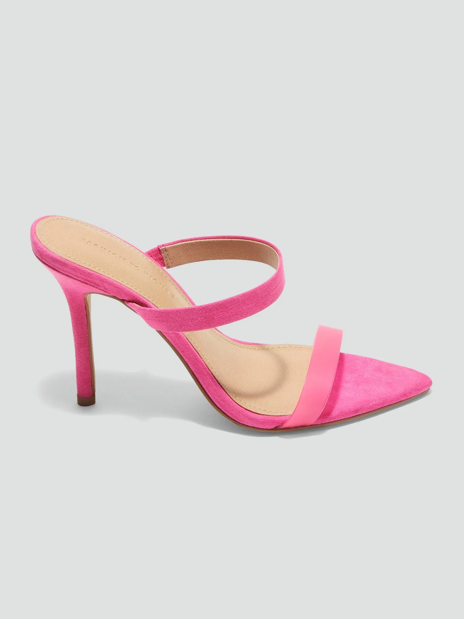 Amira Double Strap Sandals in Pink