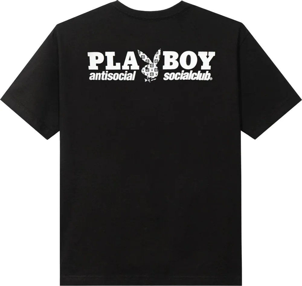 Anti Social Social Club - Playboy Checkered Tee - Black