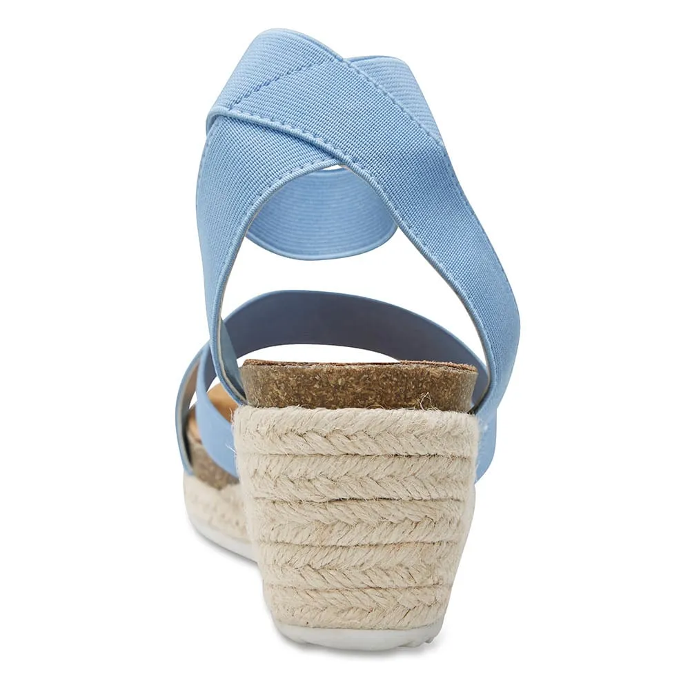 Babe Espadrille in Blue Fabric