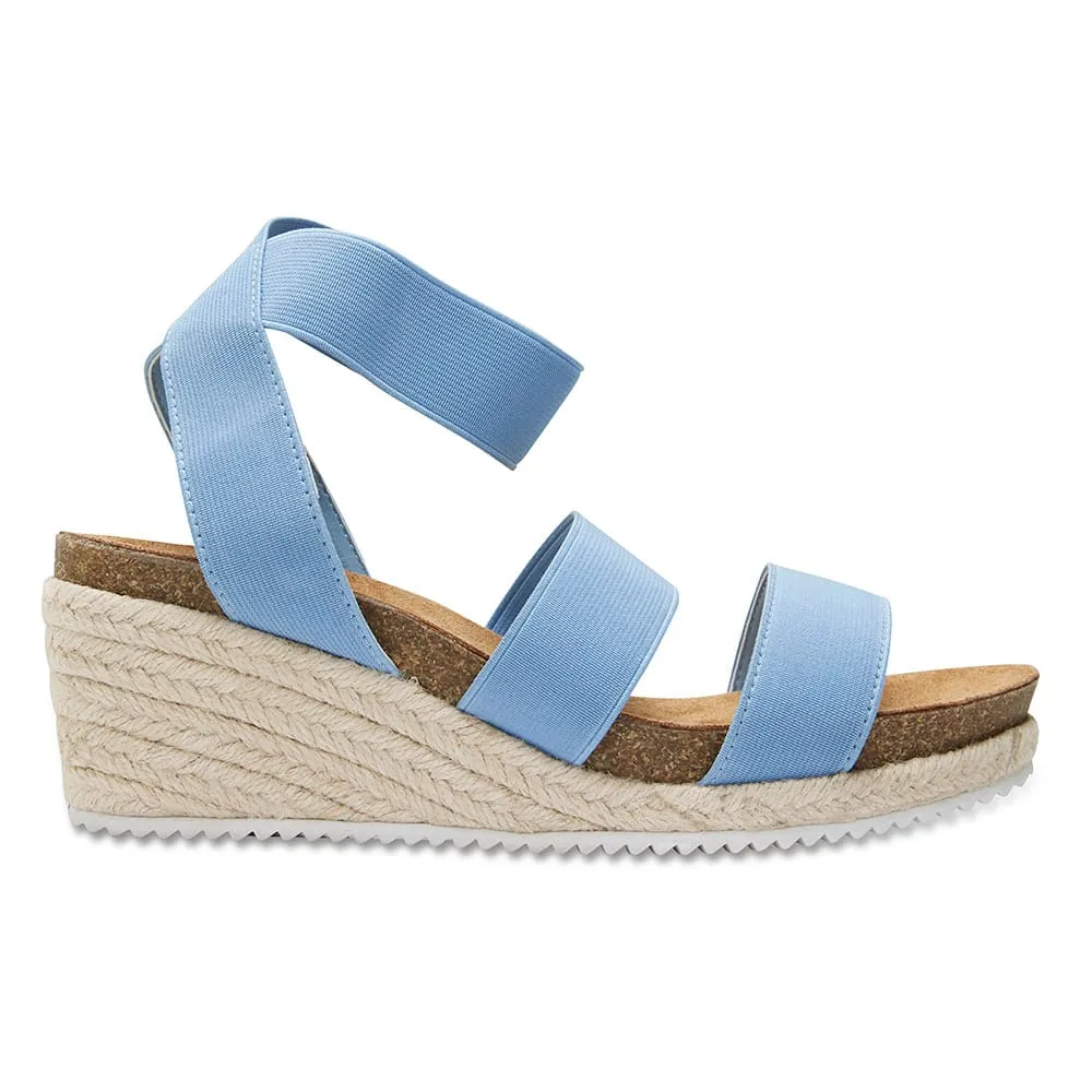 Babe Espadrille in Blue Fabric