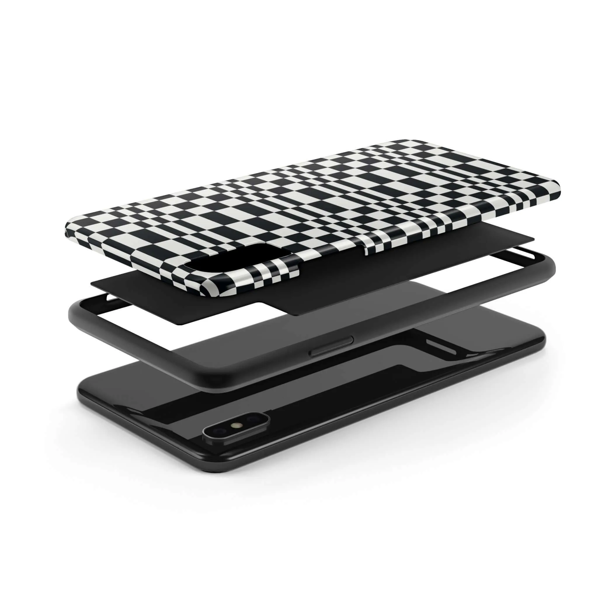 Between the Lines | Black Checkered Case