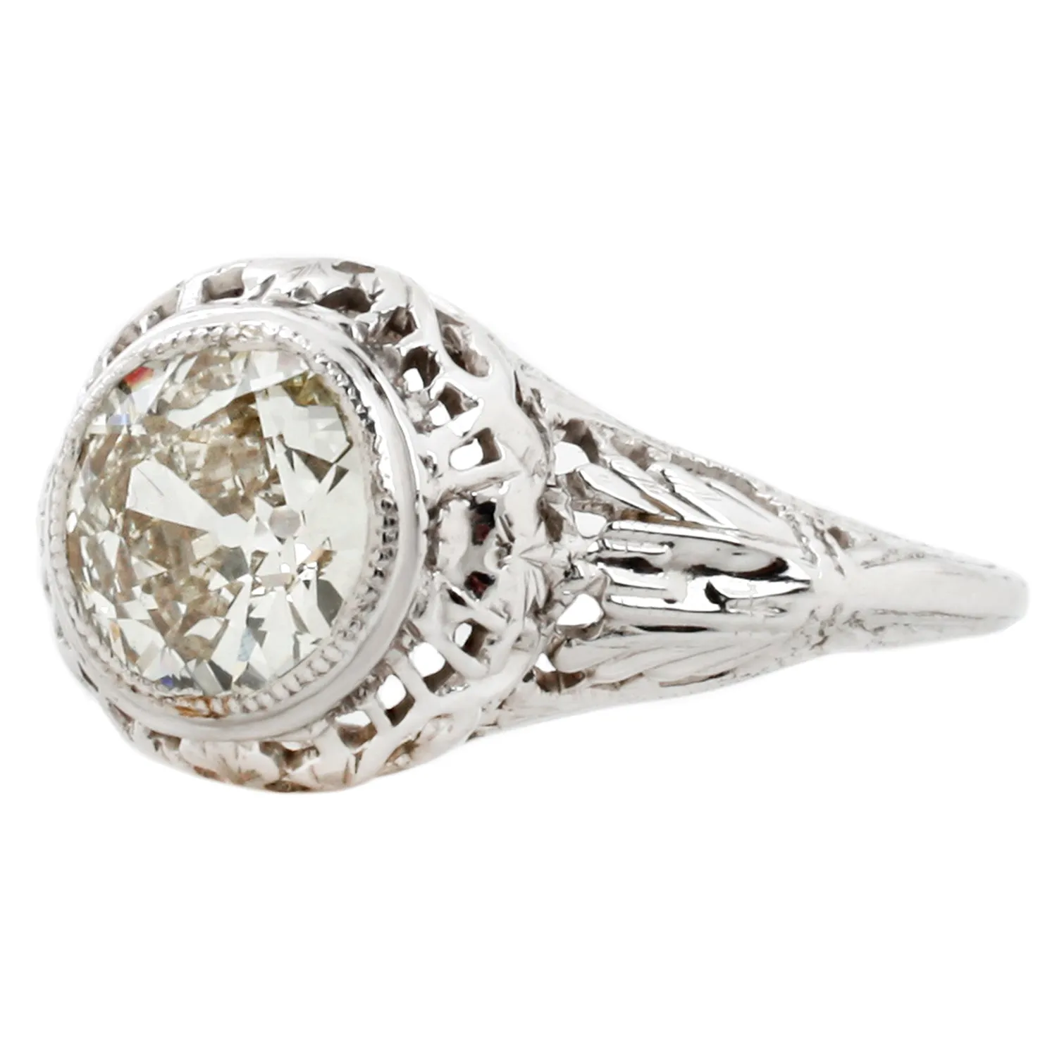 Bezel Set Diamond Ring