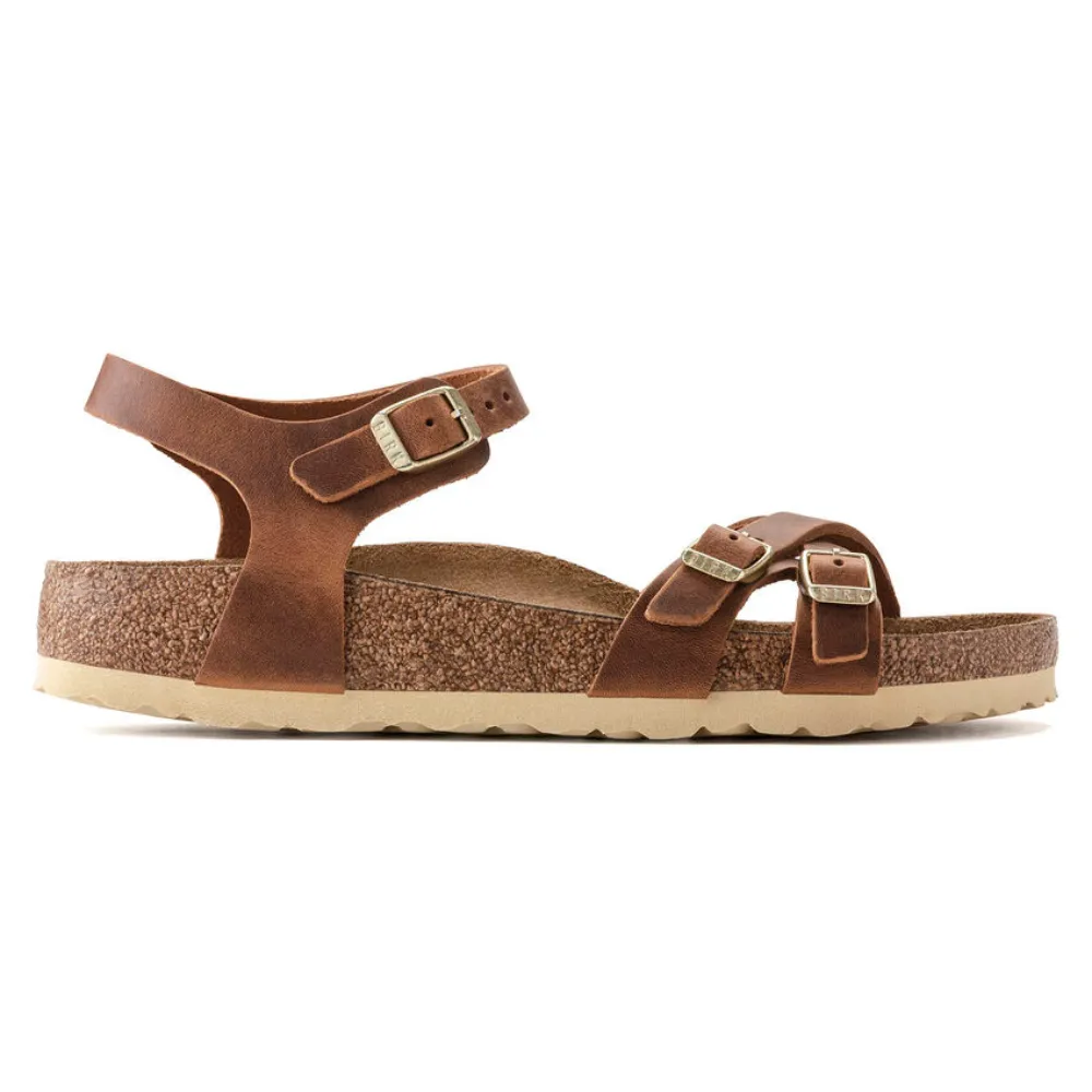 Birkenstock Kumba Cognac Oiled Leather Sandal (Women's)