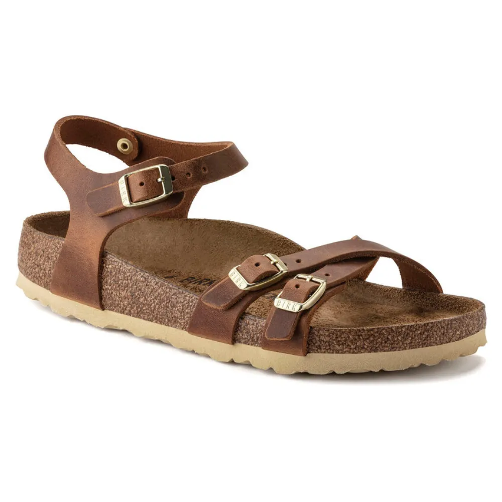 Birkenstock Kumba Cognac Oiled Leather Sandal (Women's)