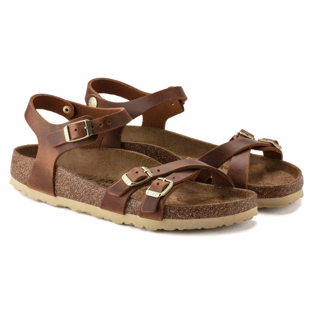 Birkenstock Kumba Cognac Oiled Leather Sandal (Women's)