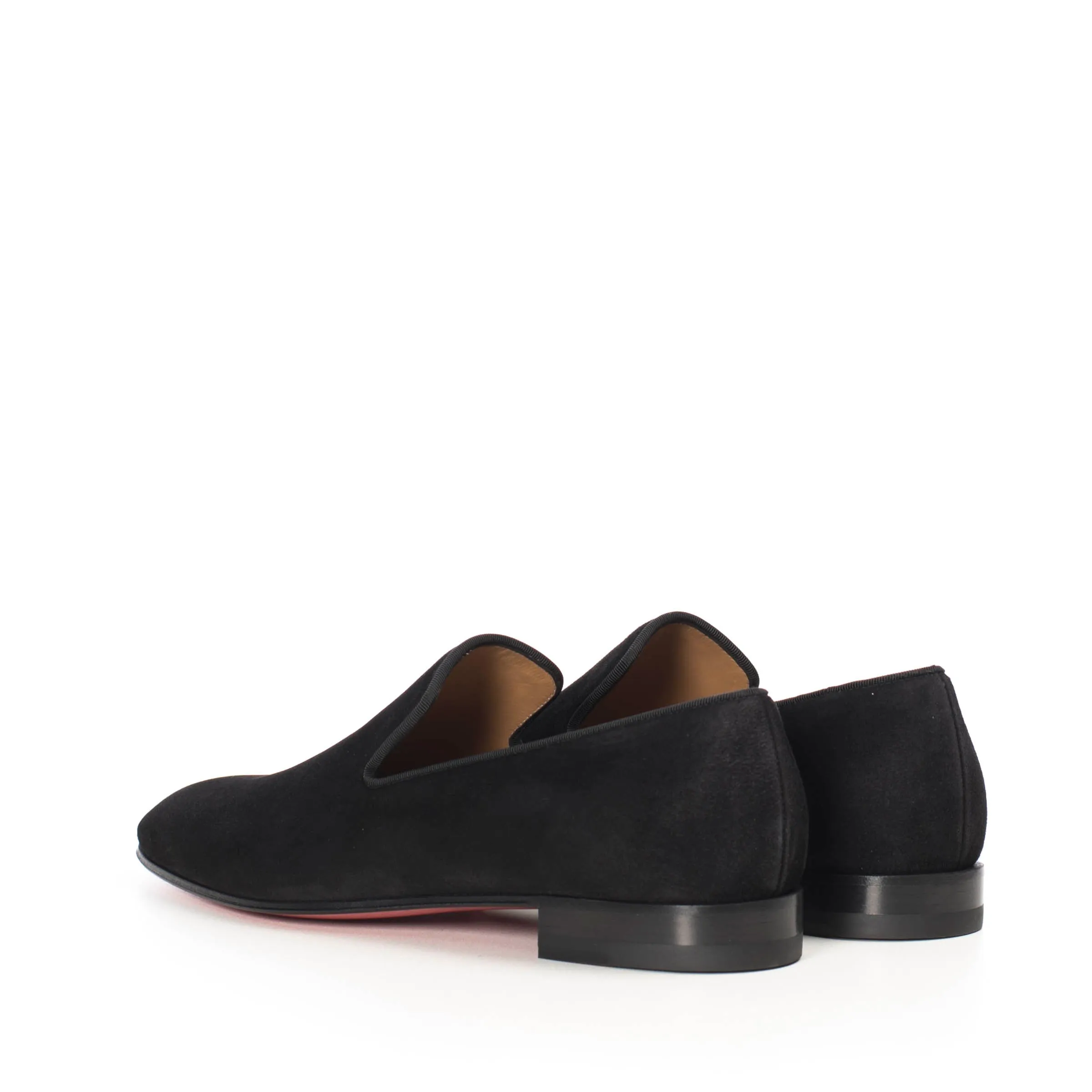 Black Suede Dandelion Flat Loafer