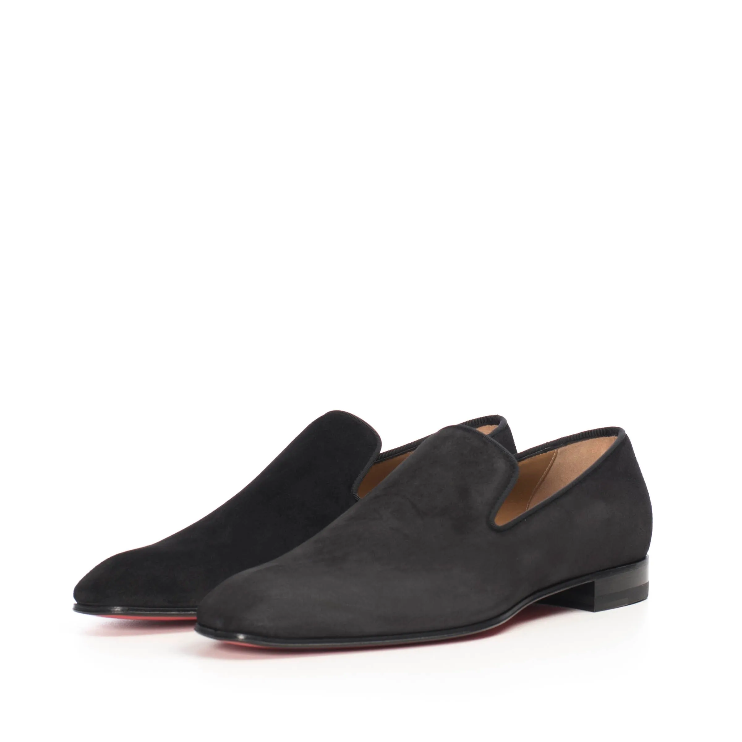 Black Suede Dandelion Flat Loafer