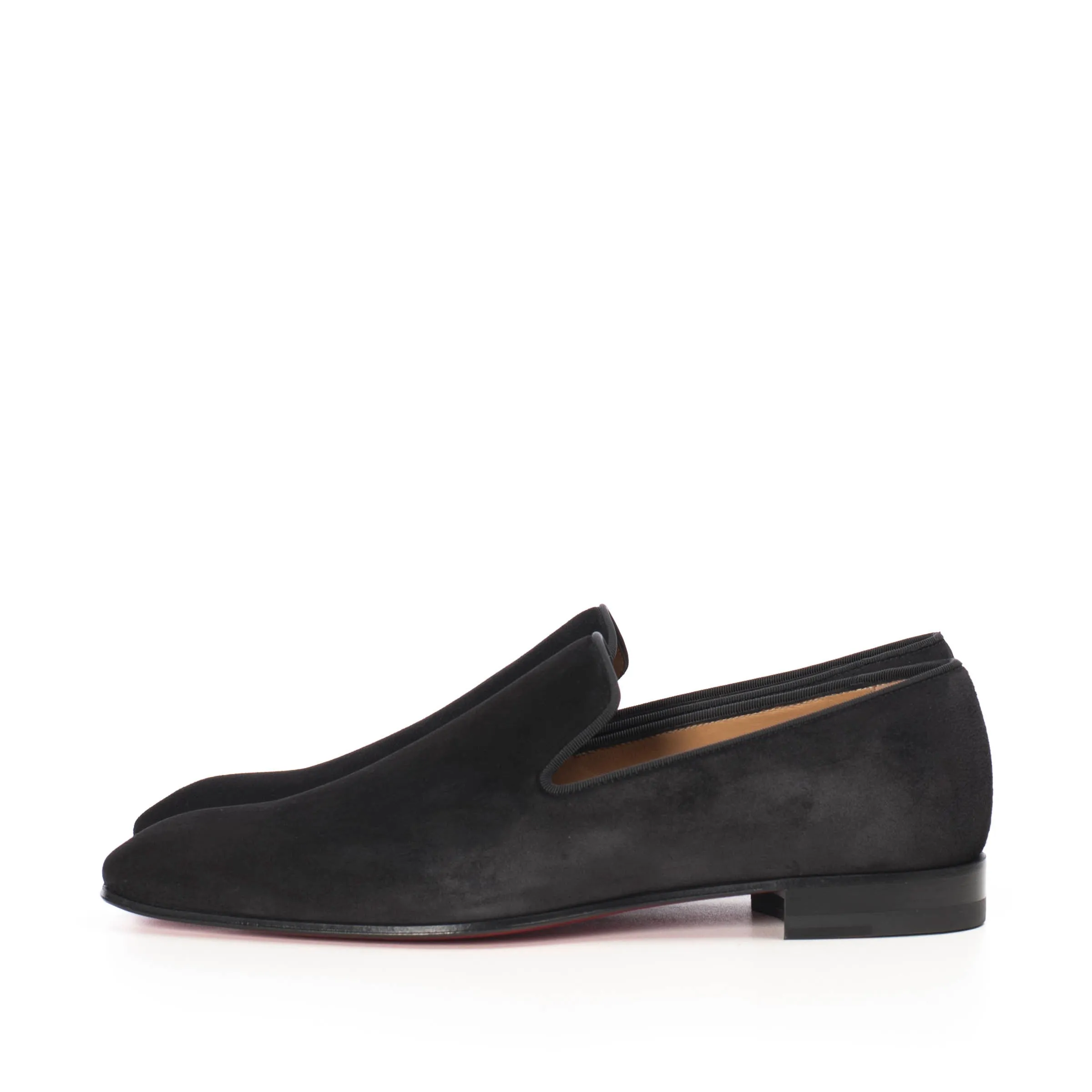 Black Suede Dandelion Flat Loafer