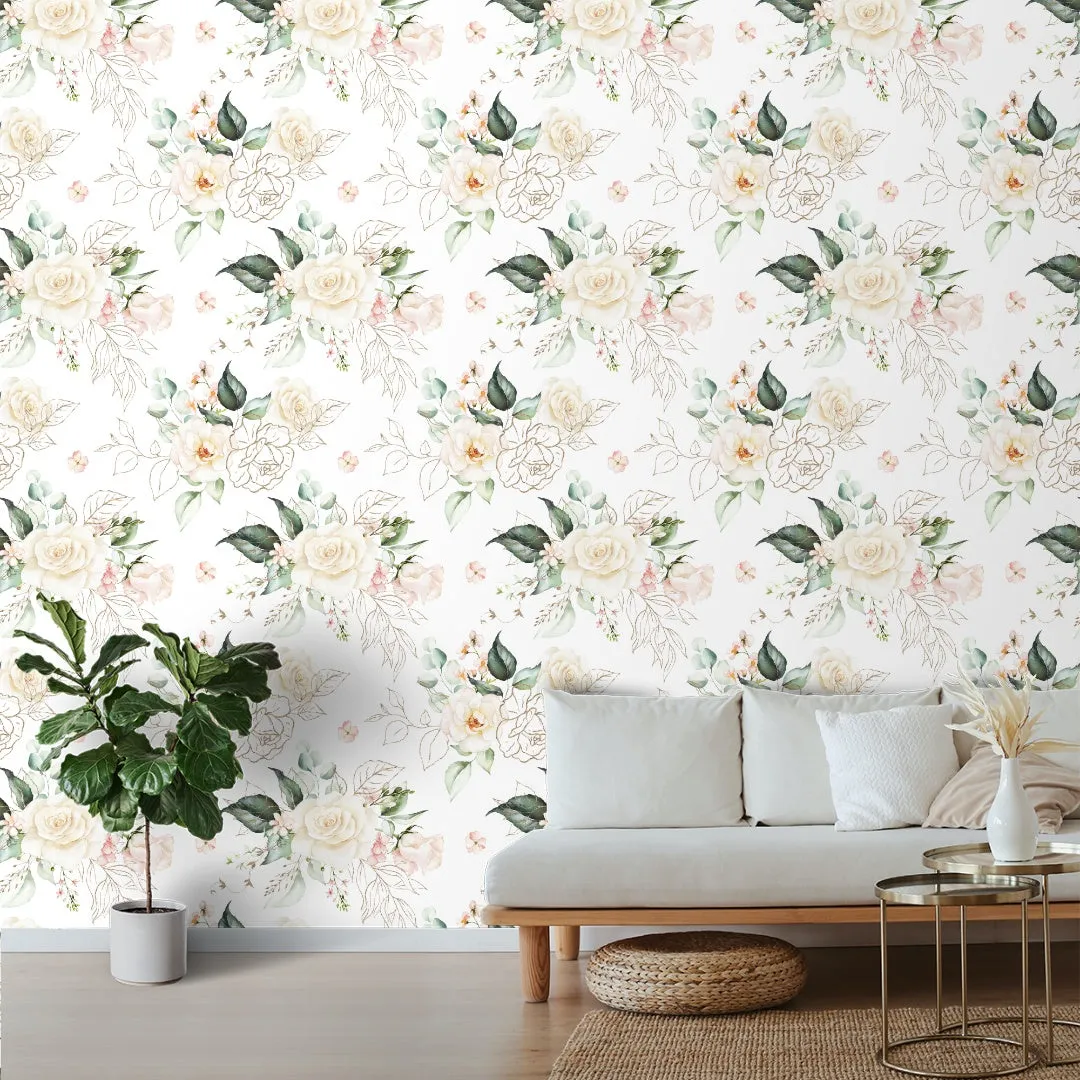 Blossom Garden Gorgeous Floral Bedroom Wallpaper