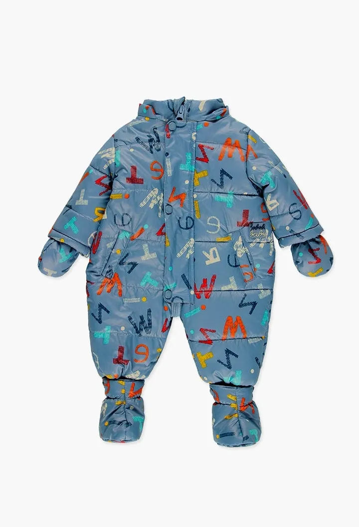 Boboli Technical Fabric Babygrow for Baby Boy  (Size 3M-12M)