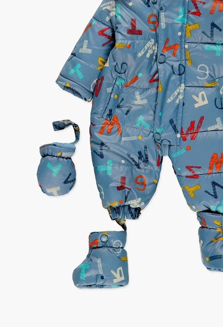 Boboli Technical Fabric Babygrow for Baby Boy  (Size 3M-12M)