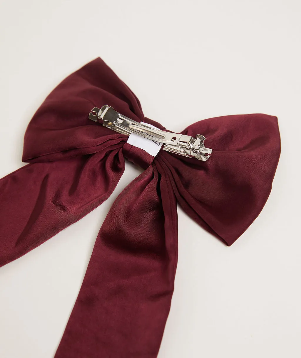 Bow Satin Hair Clip