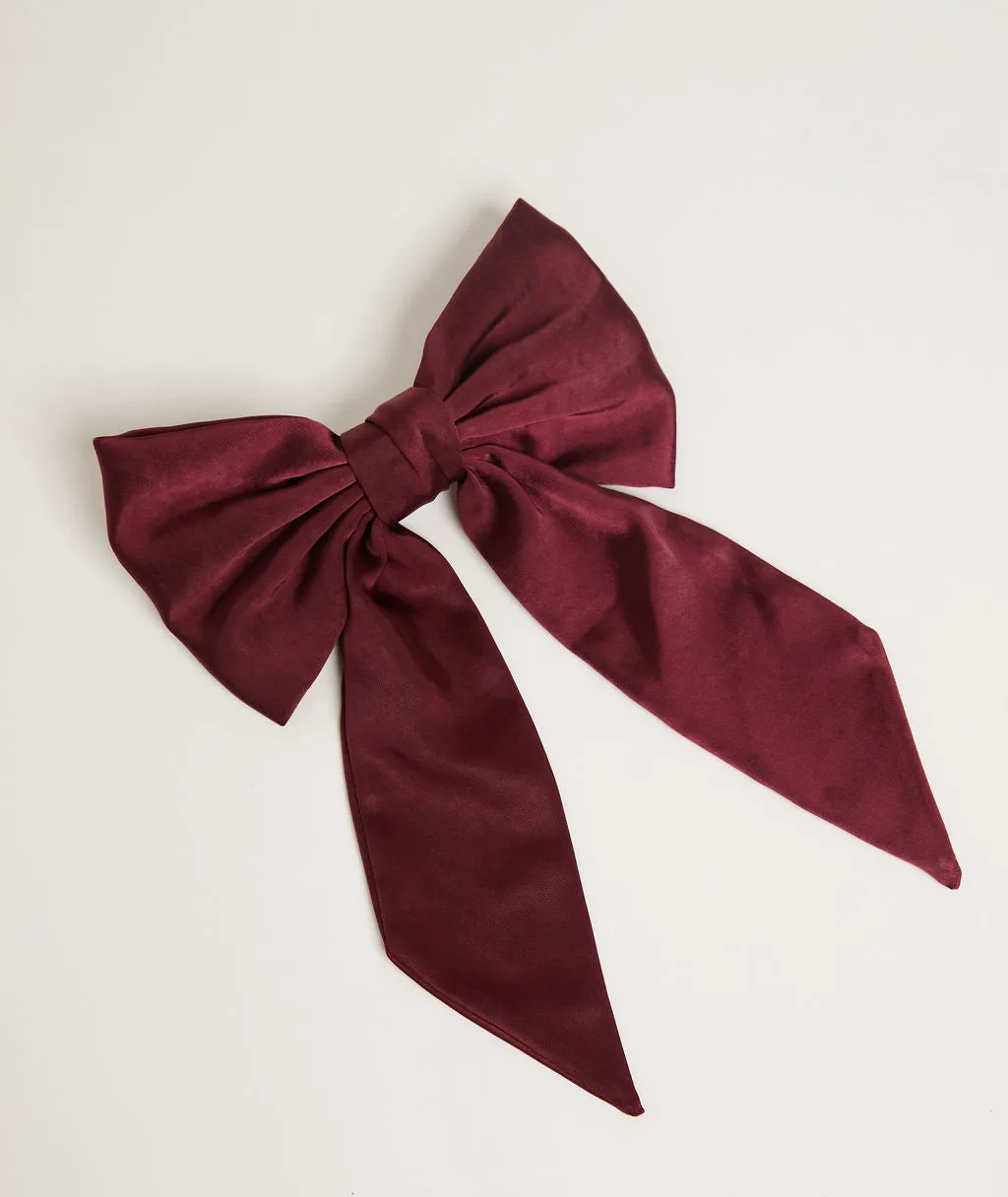 Bow Satin Hair Clip