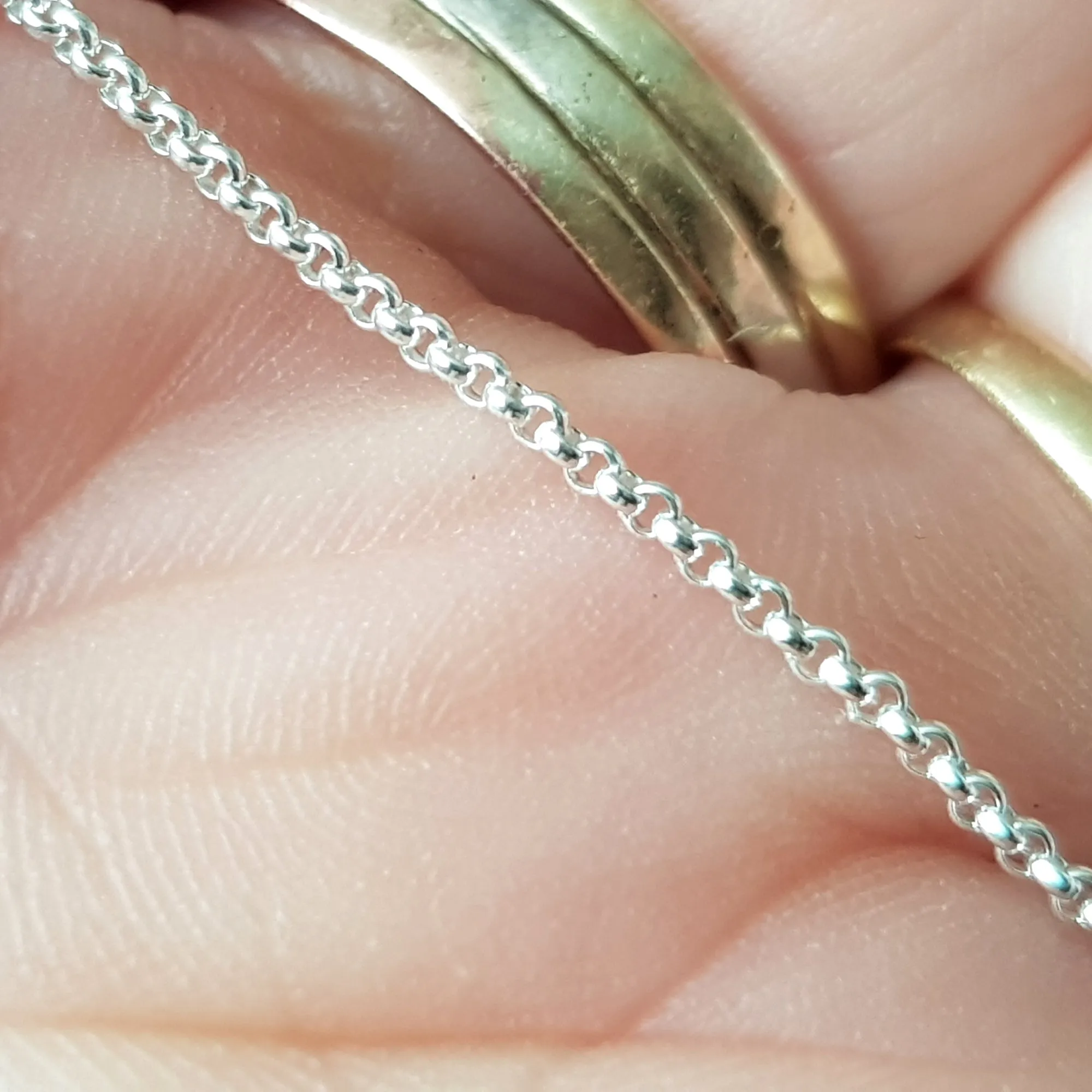 Chains - Rolo Chain Genuine Sterling Silver Finished | SS-FChainRollo | Jewellery Making Supply