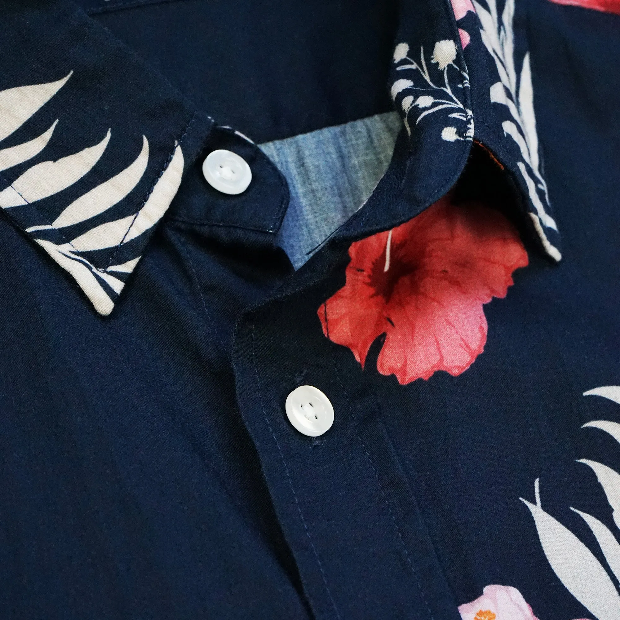 Champlain Navy Flowers Button Up