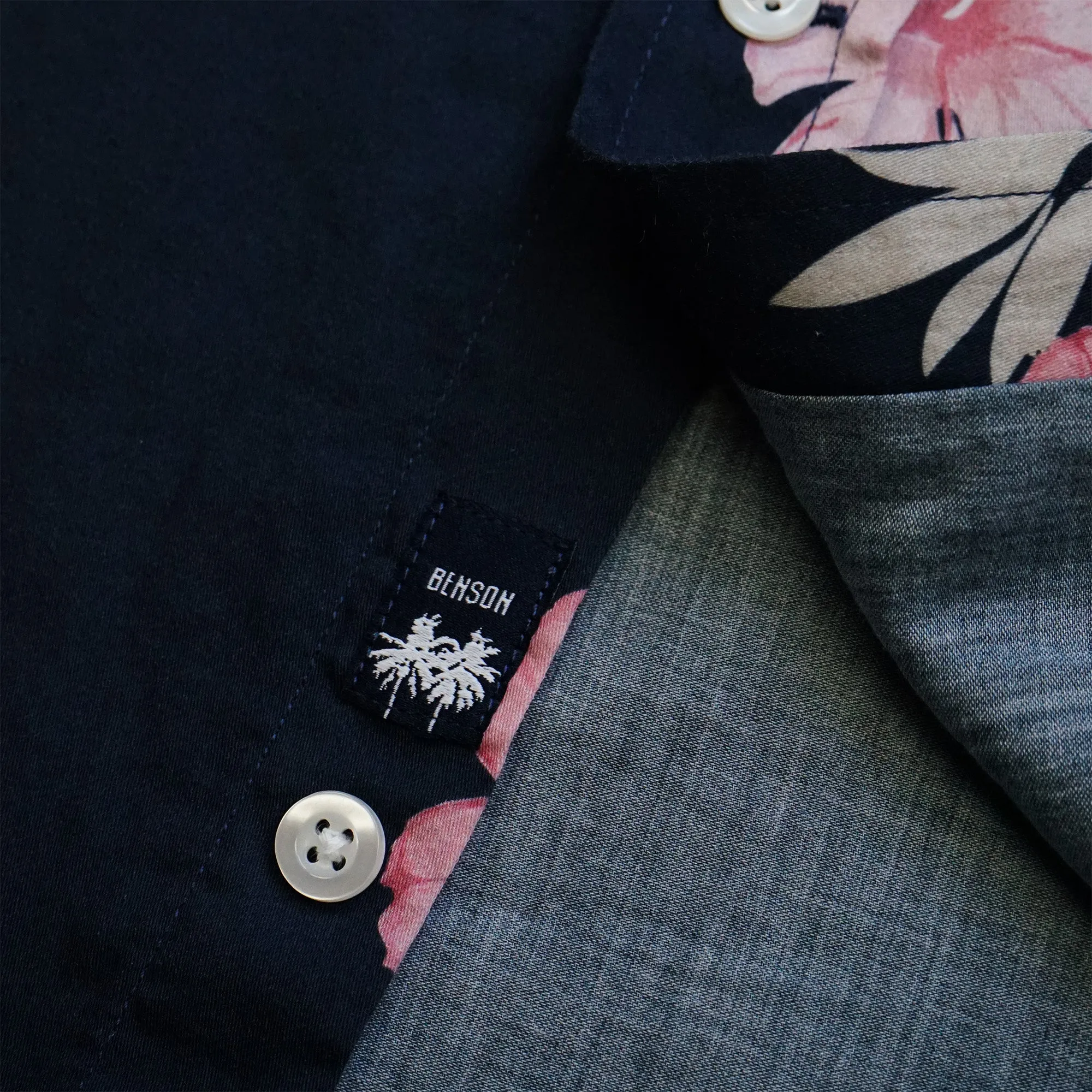 Champlain Navy Flowers Button Up