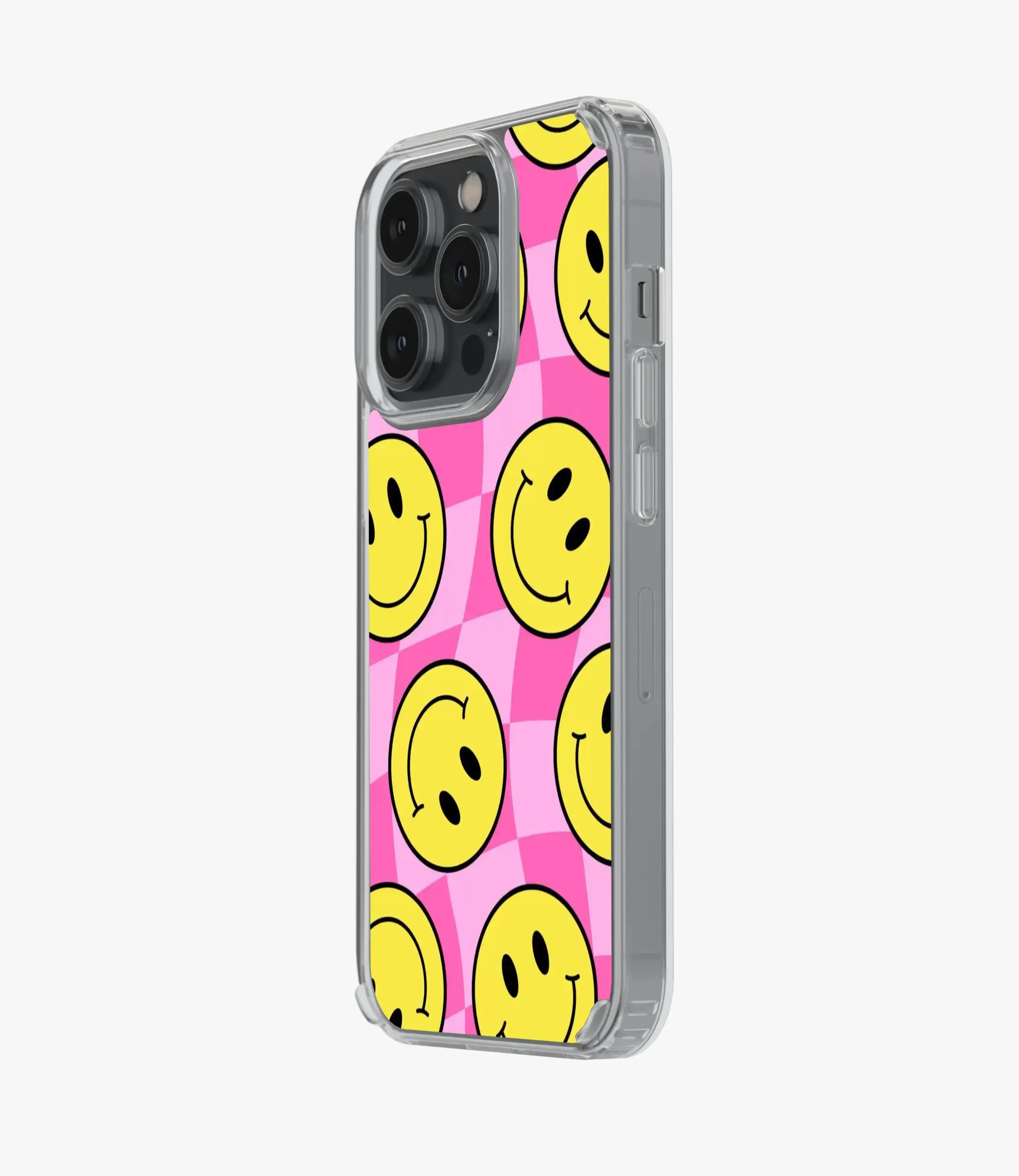 Checkered Smiley Silicone Case