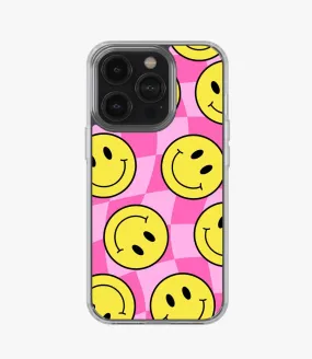 Checkered Smiley Silicone Case