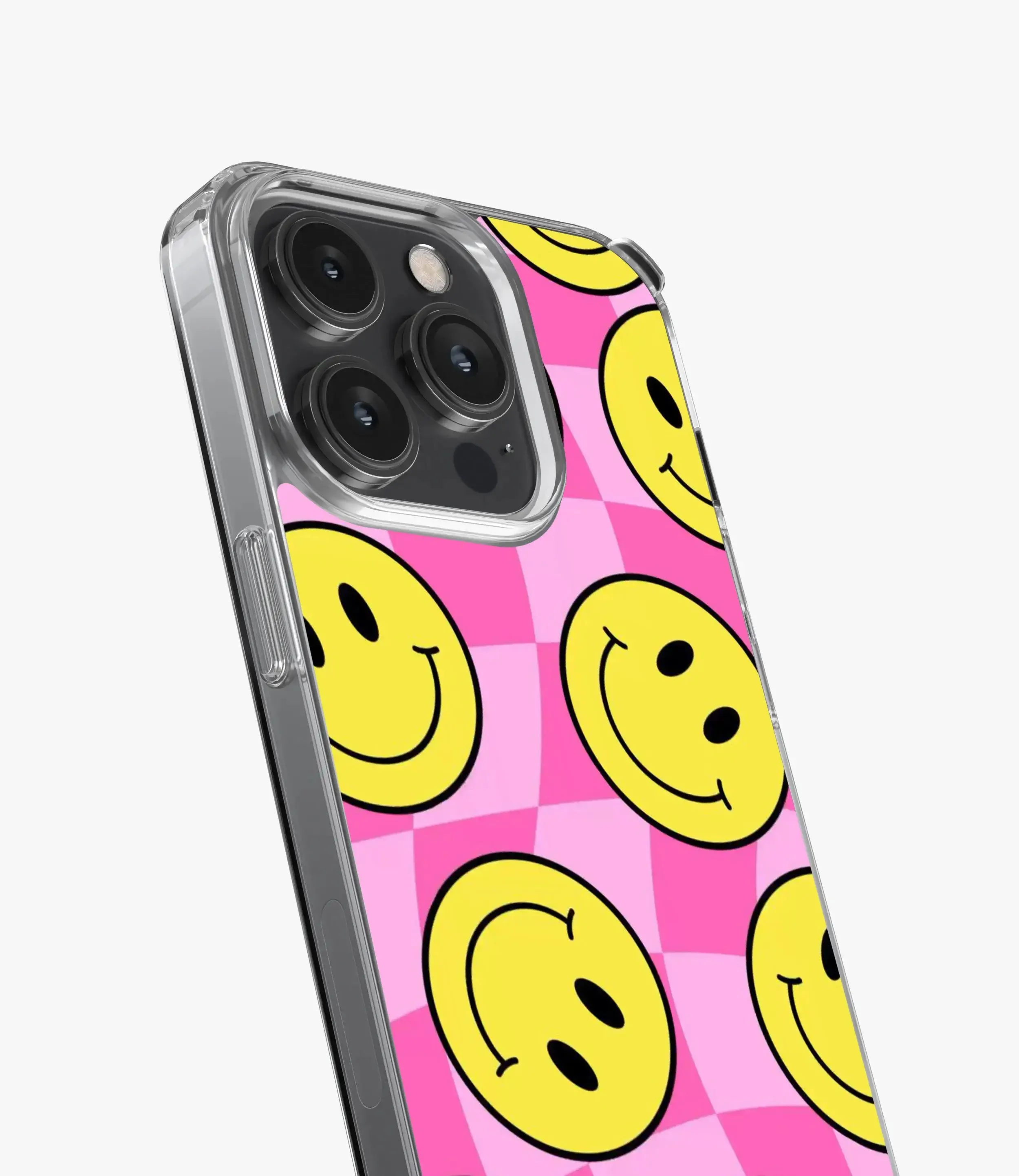 Checkered Smiley Silicone Case