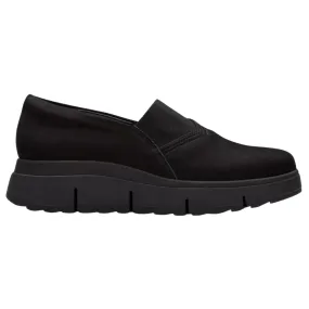 Clarks Loriini West Black Nubuck Slip-On (Women's)