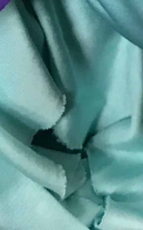 Close-Out Designer Runway 100% Silk Jersey Fabric - Light Turquoise Blue