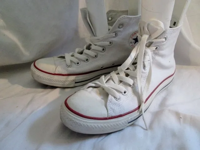 CONVERSE ALL STAR Chucks Hi-Top Sneaker Trainer Athletic Shoe WHITE M8 W10