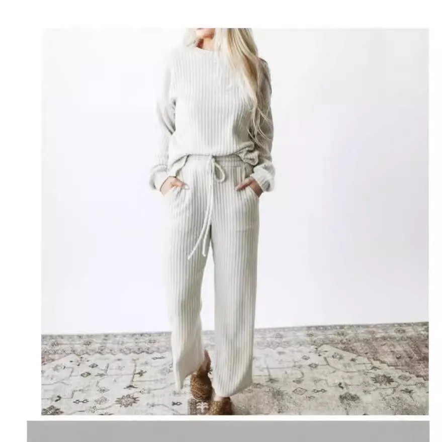 Cozy Comfortable Relaxed Stylish Soft Fashionable Classic Knit Suit