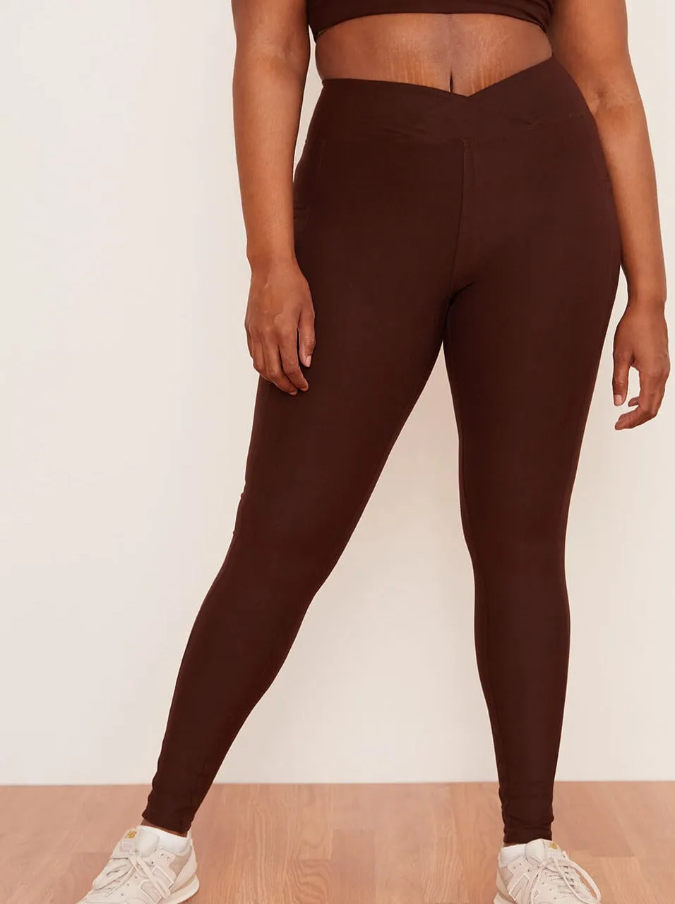 Crossover Pocket Legging - Chai