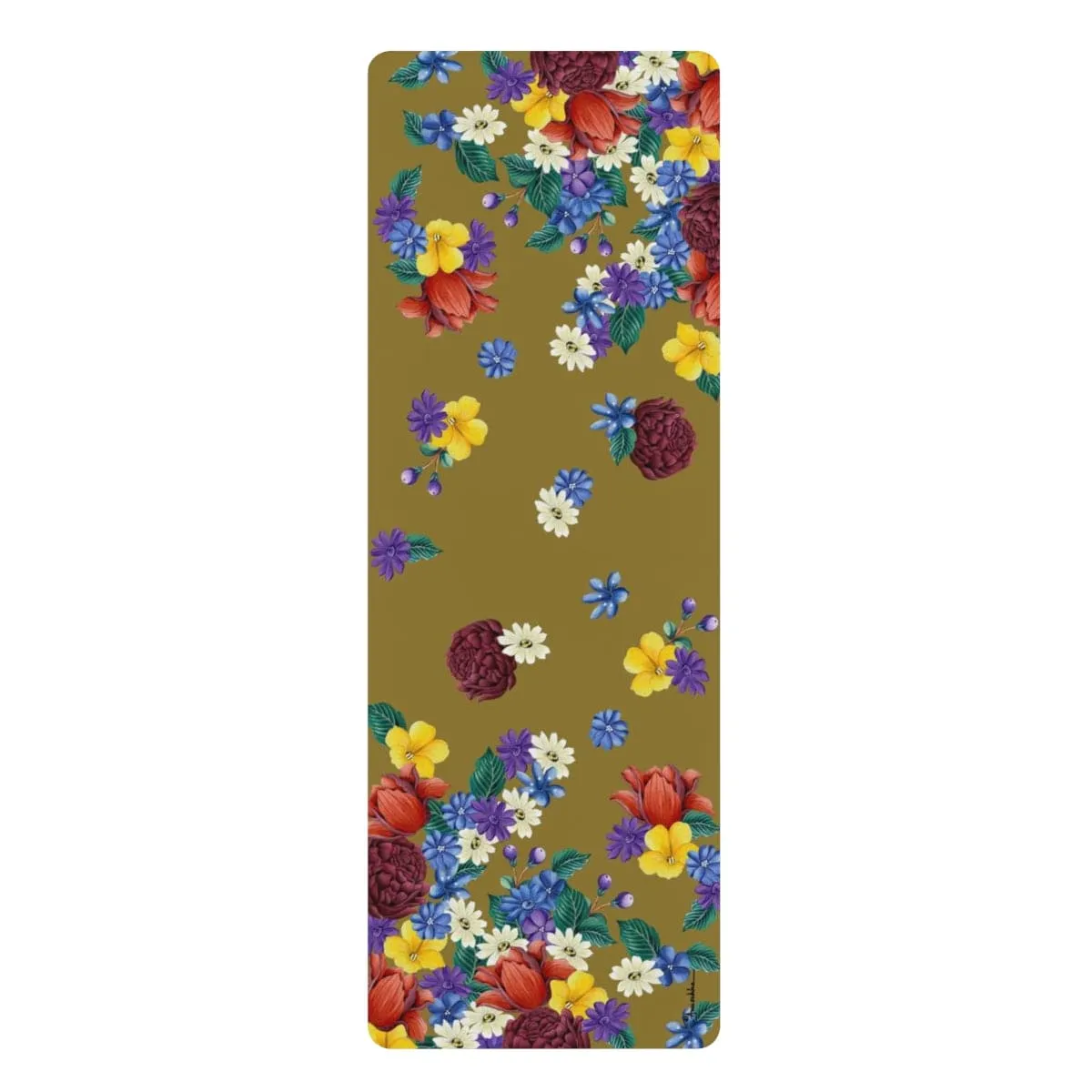 Dreamy Floral Rubber Yoga Mat