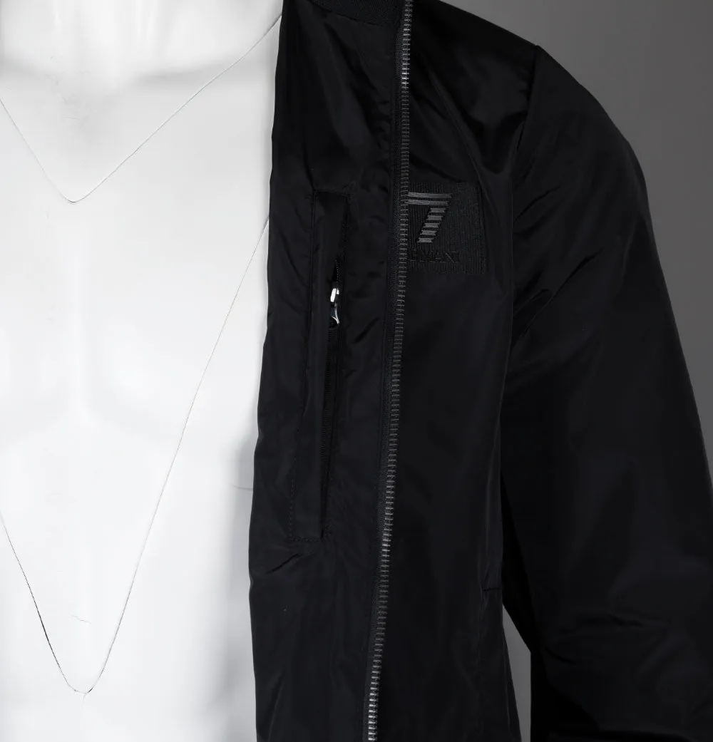 EA7 Lightweight Woven Bomber Jacket Black