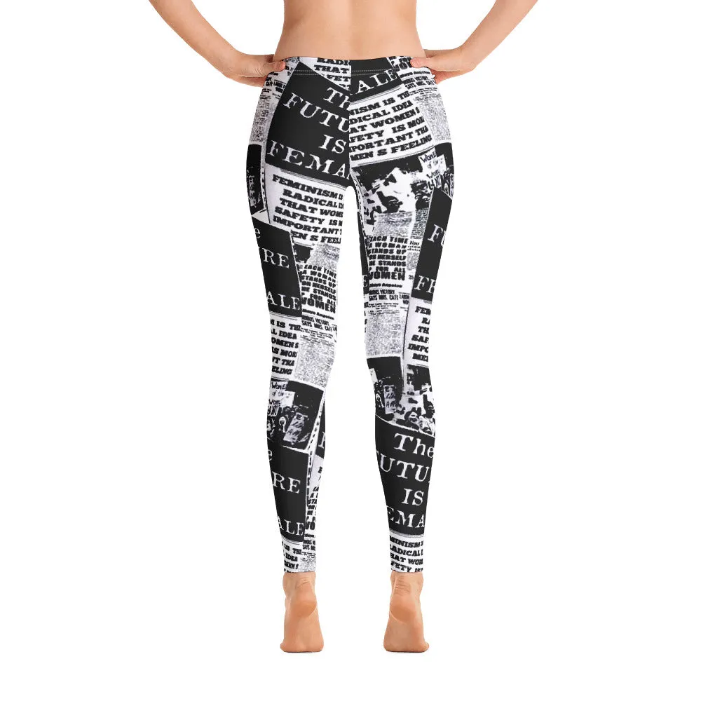 ELEVATED ESSENTIALS, SLIM AND SCULPT LEGGING THE FUTURE IS FEMALE