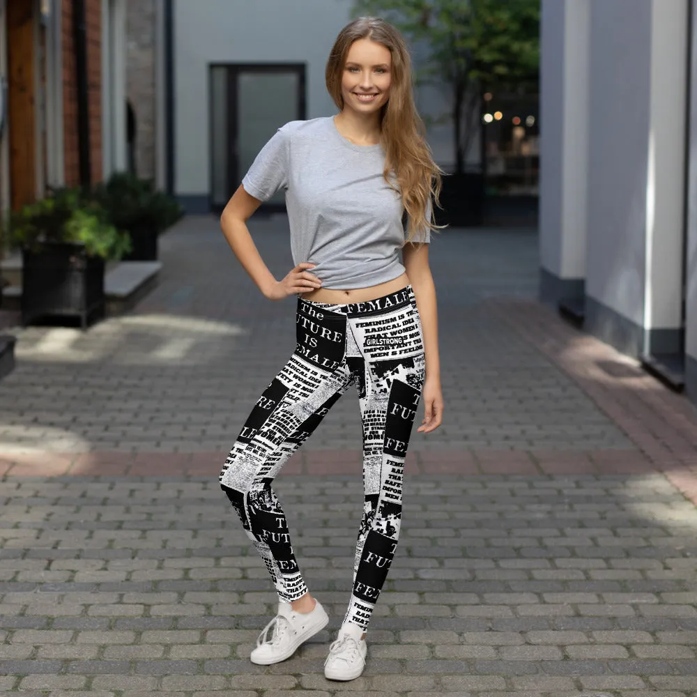 ELEVATED ESSENTIALS, SLIM AND SCULPT LEGGING THE FUTURE IS FEMALE