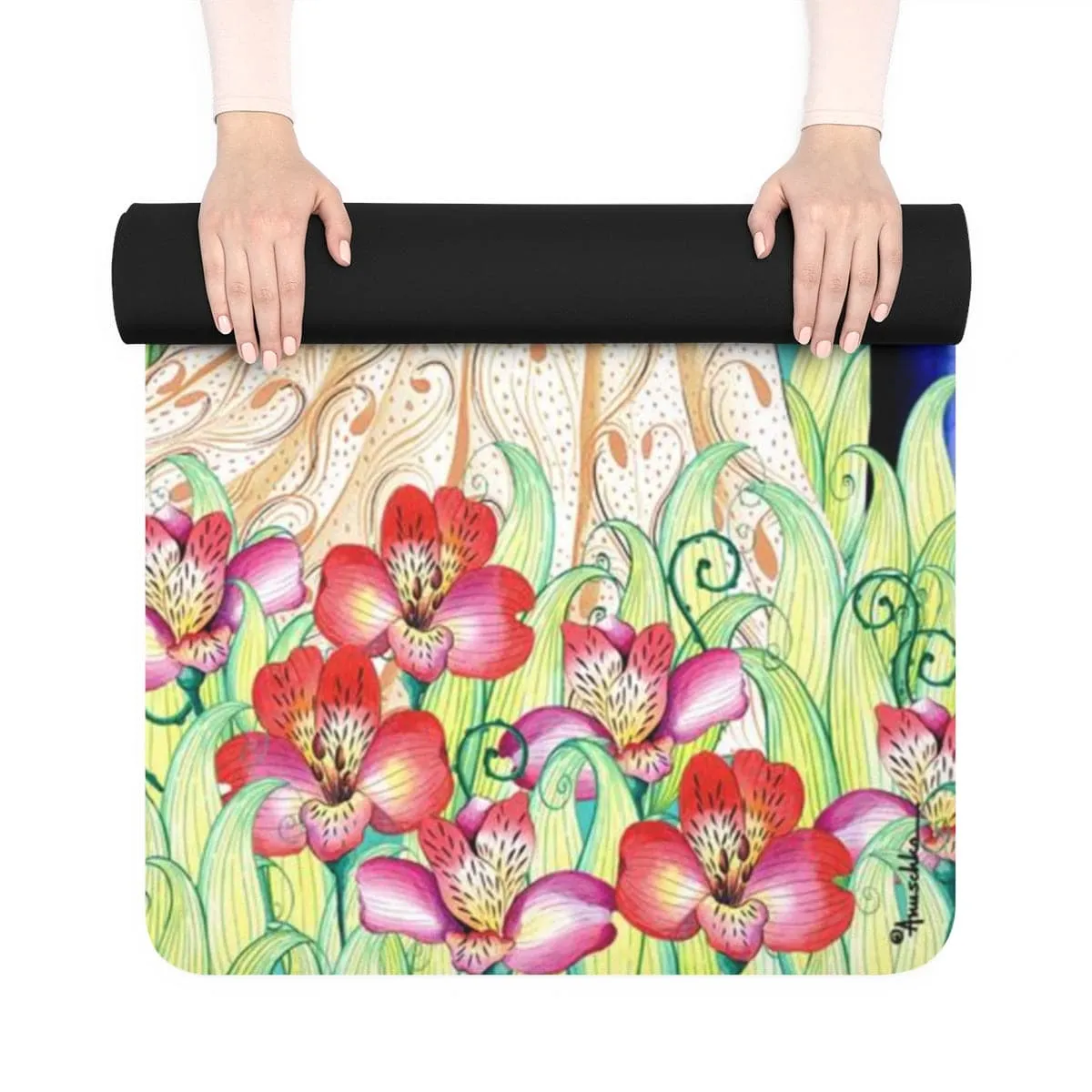 Enchanted Garden Rubber Yoga Mat