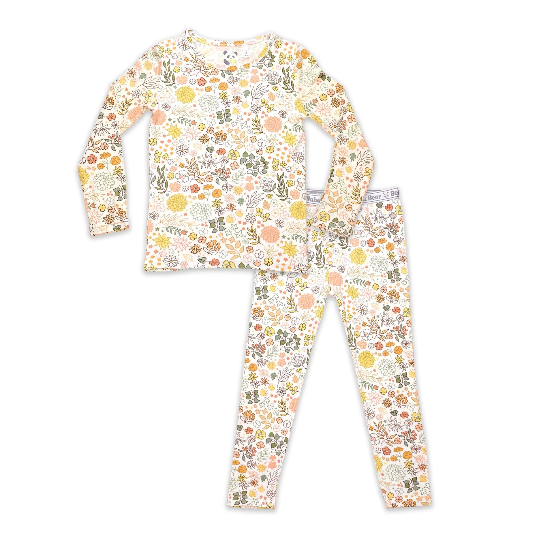 Fall Floral Bamboo Kids Pajamas