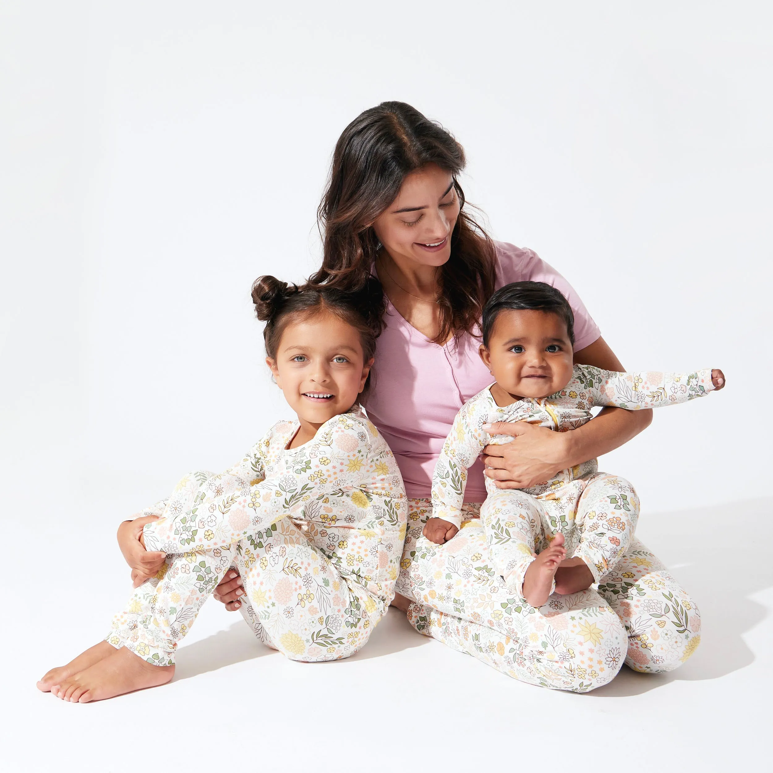 Fall Floral Bamboo Kids Pajamas