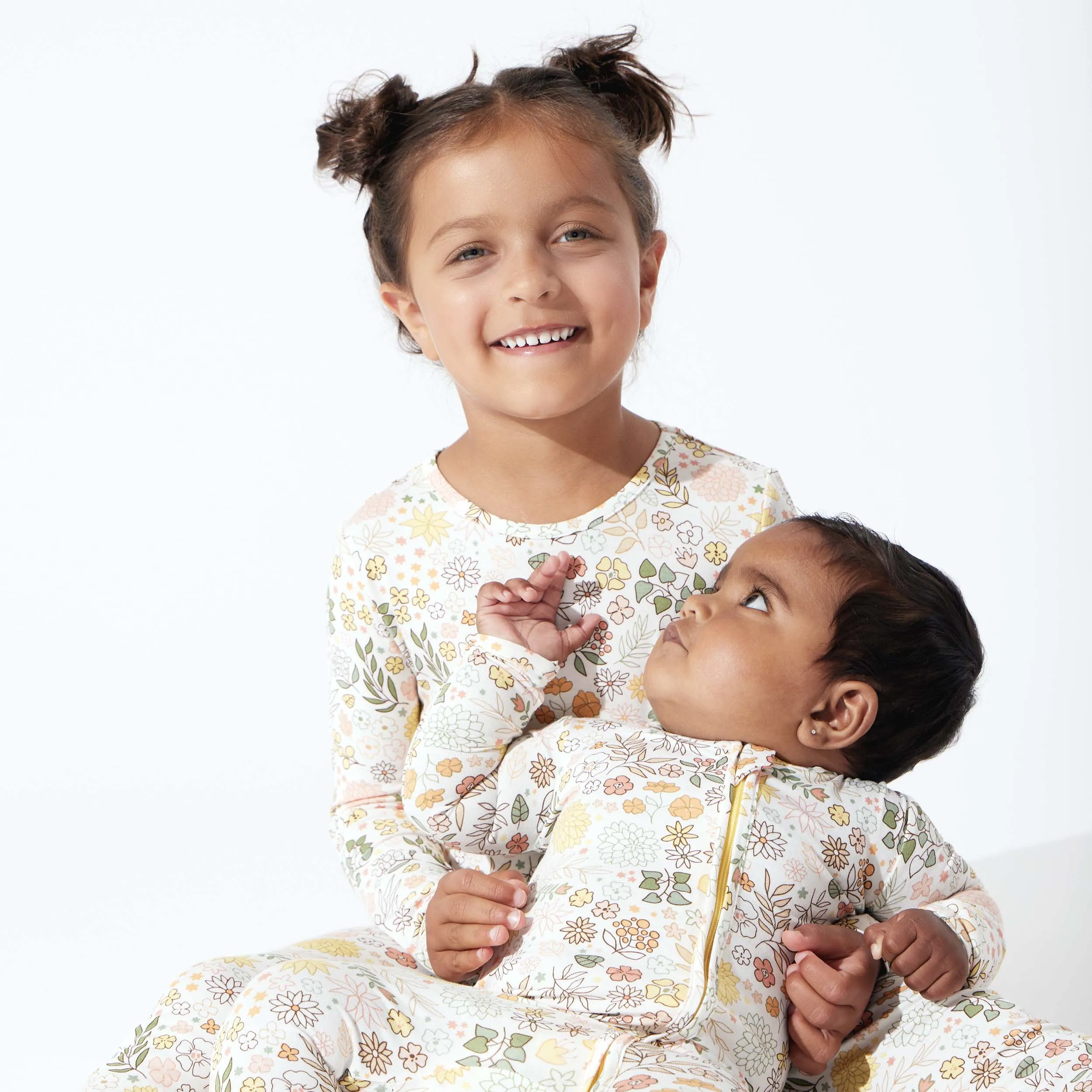 Fall Floral Bamboo Kids Pajamas