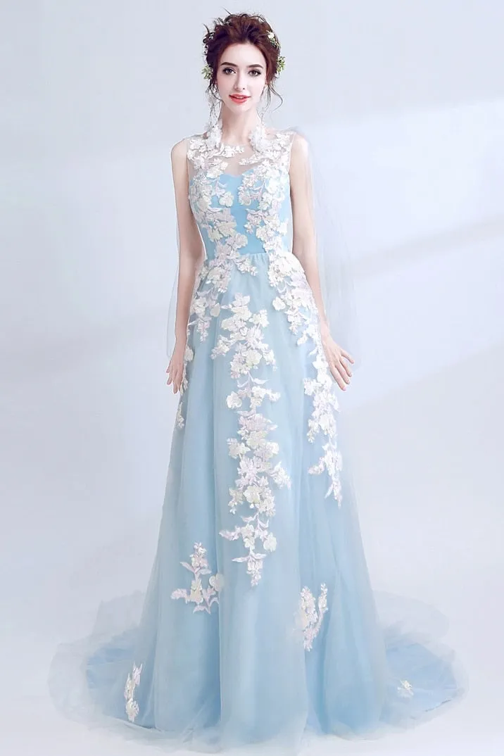 Floral Beaded Prom / Homecoming Dresses