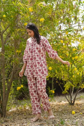 Floral Twines on off white Loungewear Set