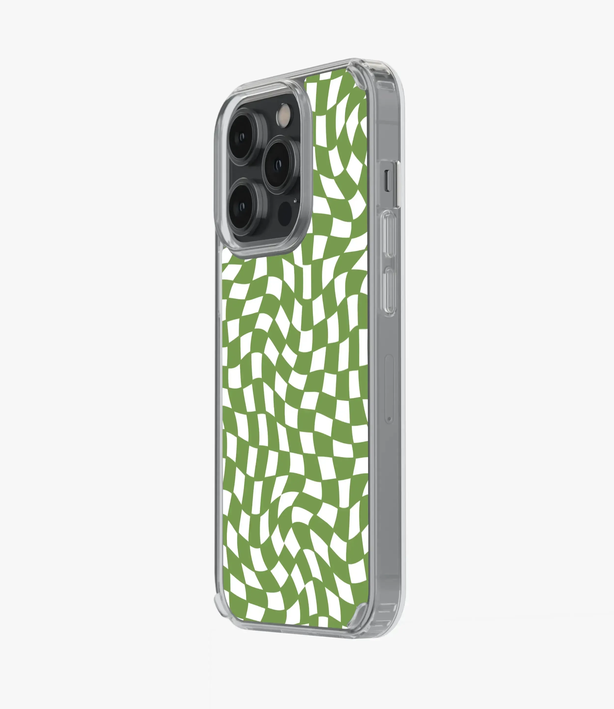 Forest Green Checkered Silicone Case