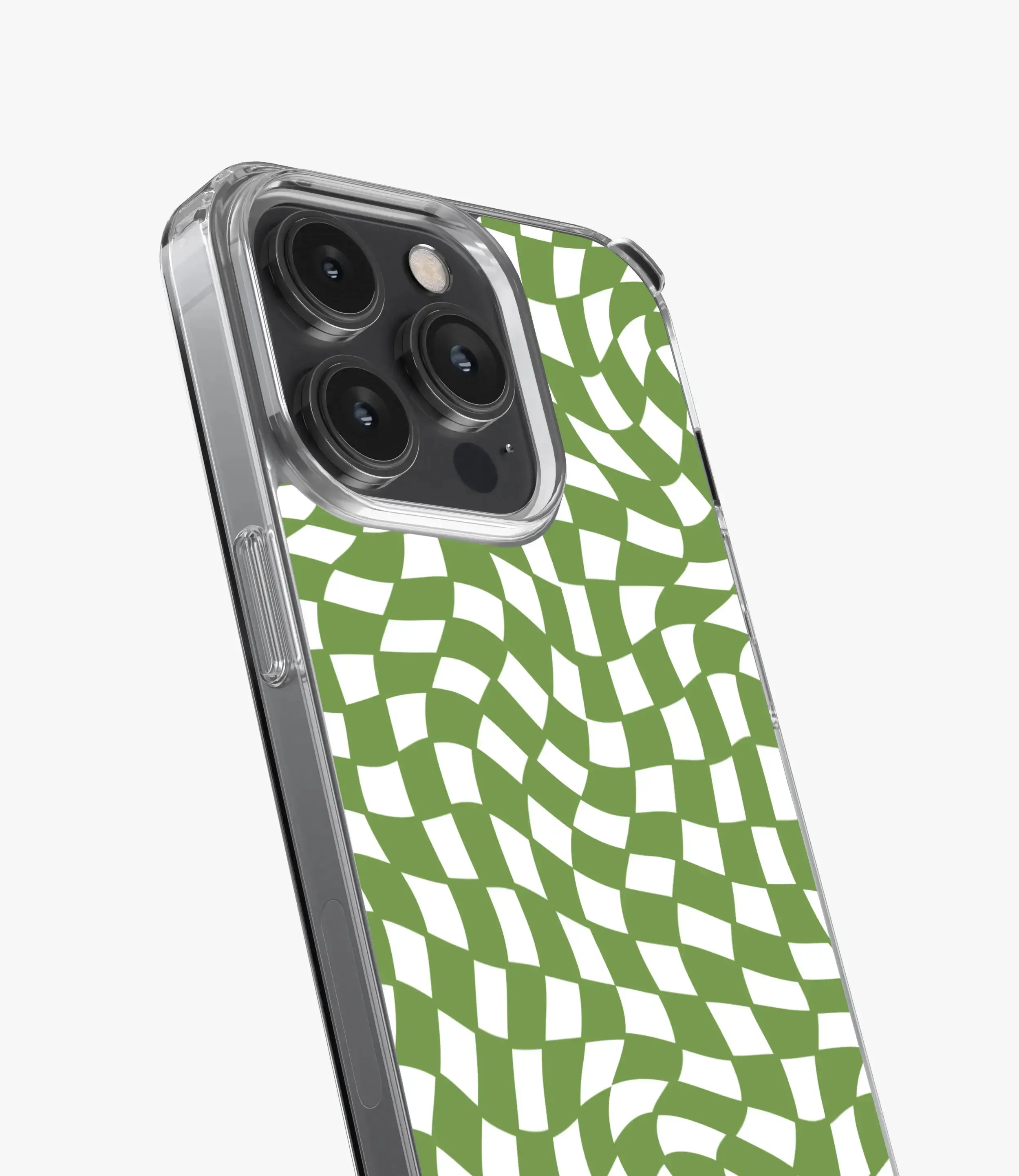 Forest Green Checkered Silicone Case