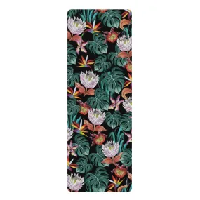 Island Escape Black Rubber Yoga Mat