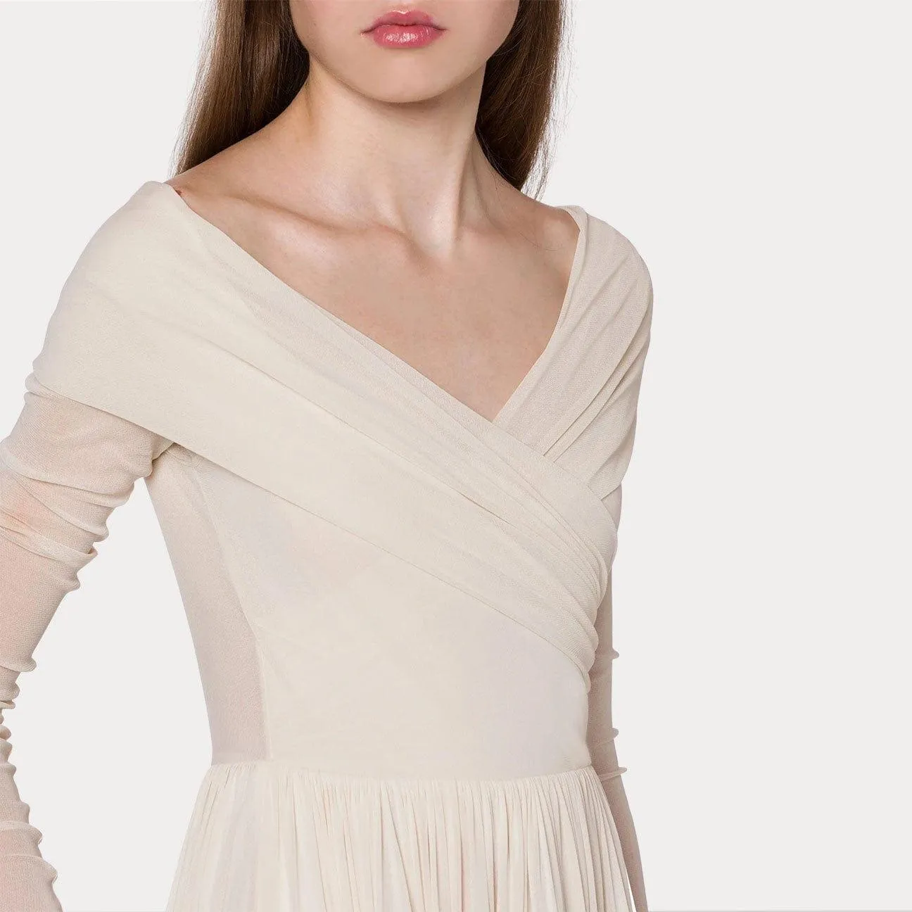 Ivory longuette dress