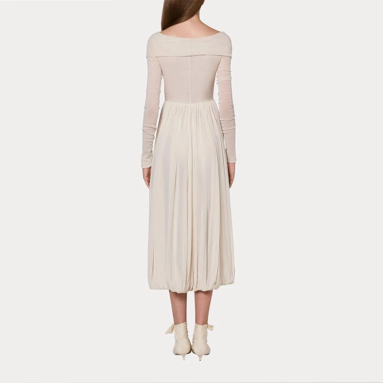 Ivory longuette dress